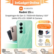 Redmi 15 5G | Snapdraon 6s Gen 3 | 7000mAh battery | NFC Support | 6.9 inch Display | Original Set