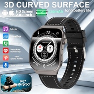 New Bluetooth Call Smart Watch for Men 2.01" HD Curved Screen Sports Watch Health Monitor Smart Watc