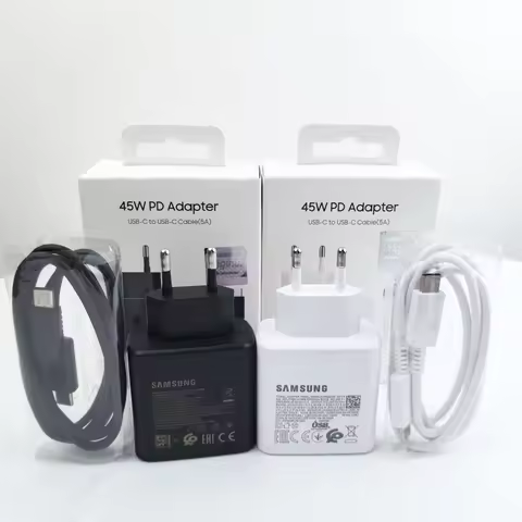 Samsung 45w Charger PD3.0 EU Super Fast Charge Adapter 5A Type C Cable For Galaxy F56 S24 S25 Note20
