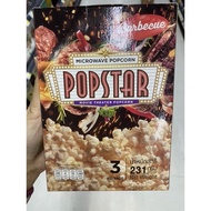Microwave Popcorn with Barbecue Flavour ( Pop Star ) 231 G. ป๊อปคอร์น ไมโครเวฟ รสบาร์บีคิว  ( ตรา ป๊อปสตาร์ )