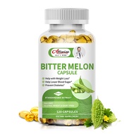 Alliwise Organic Bitter Melon 2500mg Extract for Lowering Cholesterol Balance Blood Pressure &amp; Promote Liver &amp; Heart Health Vegan-Friendly