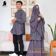 Afhadahijrah - Gamis wanita set hijab / jilbab cadar  Naura  / Koko naura  sarimbit terbaru murah