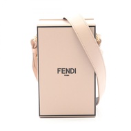 [มือสอง สภาพดีเยี่ยม] กระเป๋าสะพายไหล่ Fendi FENDI สีชมพูอ่อน/ดำ หนังแท้ กระเป๋าสะพายไหล่ทรงกล่อง สำ