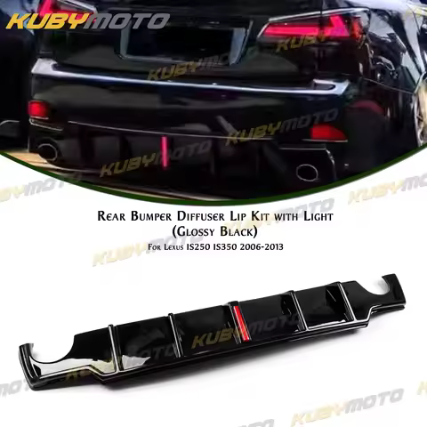 Car Rear Bumper Diffuser Lip Guard Spoiler Splitter For Lexus IS250 IS350 2006-2013