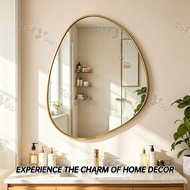 Irregular Bathroom Mirror Potato Wall Mirror Aluminum Mirror Hanging Mirror With Shelf/Rack
