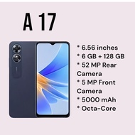 (FREE TV Apps) OPPO A17 6.56 inch" 4G (6gb+128gb) ORIGINAL