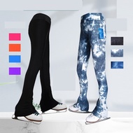 Waterproof Multicolor Figure ice roller skating training pants kids skating pants female adult ice s