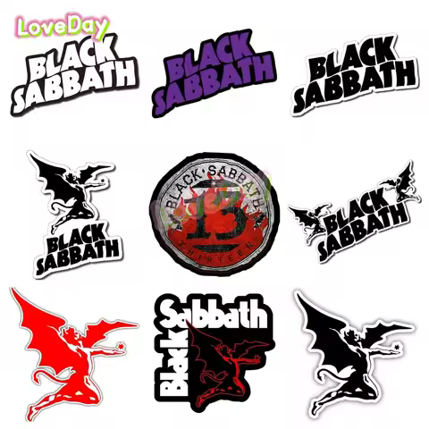 Heavy Metal Music Band Vinyl Black Sabbathโs Band Logo Car Sticker Angel Ozzy Decal Auto Motorcycle