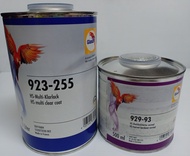 แลคเกอร์ แลคเกอร์เคลือบเงา แลคเกอร์นกแก้ว Glasurit ระบบ 2:1 (923-255 )(ขนาด1 ลิตร) พร้อมตัวเร่ง 929-
