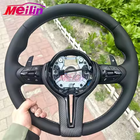 M Sport Full Leather Steering Wheel For BMW M3 F30 F15 F16 F20 F21 F25 F26 M5 F10 F11 F06 F07 F12 F1