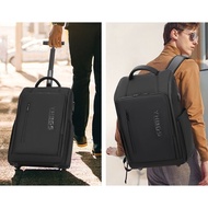 30L Trolley Backpack with Wheels Waterproof Office 15.6 Laptop Bagpack Business Commuting Travel Bag