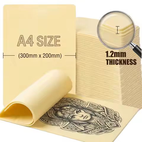 Tattoo Practice Skin A4 Size Tattoo Practice Skin 30x20cm Silicone Tattoo Fake Skin Double Sided Bla
