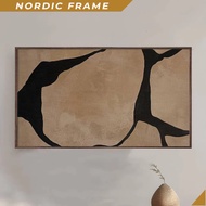 Wall painting, Samsung Frame Tv Art, Beige Vintage Abstract Frame Tv Japandi Vintage Frame TV Wabi S