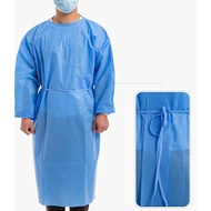Disposable Non Woven Isolation Gown 45g 5pcs PPE Suit PPE Gown Plastic Apron Isolation Gown Protecti