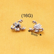 Design Jewelry Hyperbole Animal Insect Earring for Men and Women Silver Plated ASTM-F136 titanium Sc