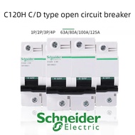 Schneider Electric C120H High Current Circuit Breaker 63A 80A 100A 125A 1P 2P 3P 4P C Type/ D Type