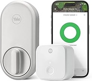 Yale Approach Lock with Wi-Fi, Retrofit Smart Lock in Silver