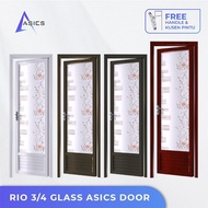 Asics Aluminium Door RIO 3/4 Glass - Pintu kamar mandi / Stainless