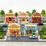10PCS Street Shop Store Resin Charms for DIY888