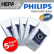 5PCS Philips S-Bag Dust Bags Vacuum Cleaner Bag for Philips Electrolux FC8202 FC8204 FC9087 FC9088 H
