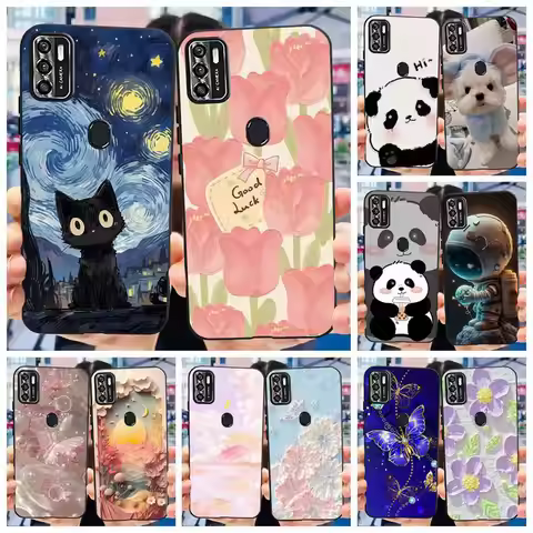 Lovely Case For ZTE Blade A7s 2020 / Optus X Pro / Telstra Evoke Plus 2 Black Silicon Soft Cases Cov