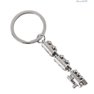 ELLSWORTH Mini Train Model Alloy Keychain, Movable Joint Metal Movable Joint Train Keyring, Bag Pend