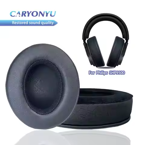 CARYONYU Replacement Ear Pad For Philips-SHP9500 Headphones Thicken Memory Foam Cushions
