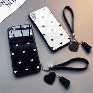Tecno Pova 7 6 Neo Spark Go 2 1S 1 30C 20 30 20C Go 2024 2023 8T 8 Love Heart Glass Phone Case 丨BL