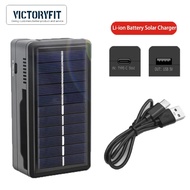 18650 Solar Battery Charger Dual Slot Battery Charger For 21700 18650 14500 26650 Rechargeable lithi