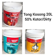 Bucket 20Litre Used(50%Dirty)/Tong Kosong 20Liter Terpakai (50%Kotor)