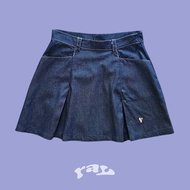 กระโปรงยีนส์สั้น สีindigo