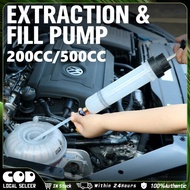 Oil Pump Extractor 200/500ML Car Oil Fluid Extractor Car Oil Extraction Fill Pump Manual Oil Fluid T