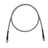 100cm Stainless Steel Braided Hose (1 Meter): M10x1 to 1/8" BSPP Threads, 30 MPa for Air Compressors