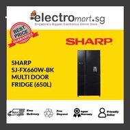 SHARP SJ-FX660W-BK 5-DOOR REFRIGERATOR (650L)