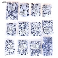 willbered Self-adhesive mixed eyes for toys doll googly wiggly eyes diy accessories new