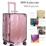 30 inch luggage 32 inch luggage Waterproof Thickened Transparent Luggage Protective Cover Pull Rod L