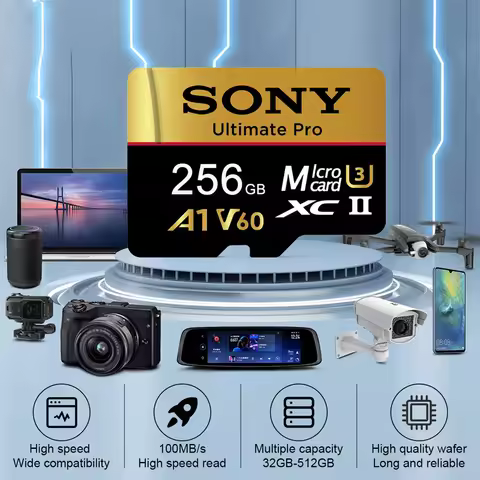 S ony 2TB 1TB Micro Flash SD Card Extreme SD Memory Card 128GB TF Flash Cards 256GB 512GB A2 U3 SD F