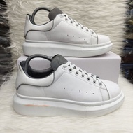 Alexander McQueen Reflective Leather Sneakers/Men And Women's Sneakers/Leather Shoes/Leather Casual 