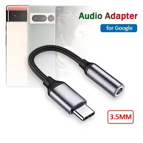 USB Type-C to 3.5mm Jack Audio Adapter Cable for Google Pixel 6a 7a 8a 4 5 6 7 8 9 Pro XL Headphone 