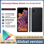 Samsung Galaxy Xcover Pro G715 Original 6.3''Octa-core 4GB RAM 64GB ROM 25MP ลายนิ้วมือ Android โทรศัพท์มือถือ