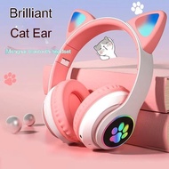 Stn28 Headset Luminous Cat Ear Wireless Bluetooth Headset Headset