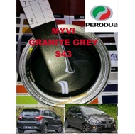 Perodua Myvi Baru Granite Grey S43/2k paint/cat bancuh/cat kereta