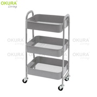 OKURA Utility 3 Tier Storage Trolley