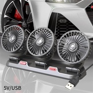 5V Car Fan Three-Head USB Car Fan 3-Speed Adjustable for Car Cooler Fan Auto Accessories Fan F4310