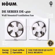 AIREGARD HOUM Wall Mounted Ventilation Fan 10" DE-450 Exhaust Fan Kitchen / Washroom