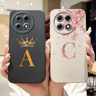 Tecno Camon 30S Pro Camon30S Fashion Crown Initial Letter Case Camon 30S 30SPro CLA5 Lens Protective