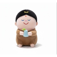 23cm Kawaii Bear Custume Buddha God of Wealth Plush Toy