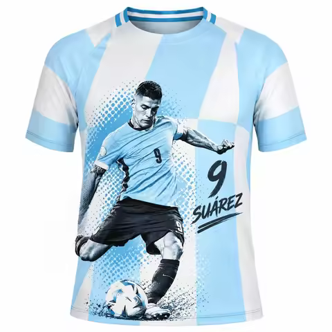 Gremio Soccer Jersey 2026‑2027 Season Blue Black White Vertical Stripe Short Sleeve Football Shirt M