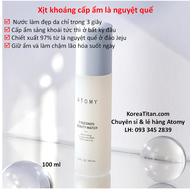 Xịt khoáng lá nguyệt quế làm đẹp 3 giây cấp ẩm nhanh chóng và an toàn kể cả da nhạy cảm 100ml - Ato