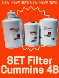 Set 4B ชุดกรองเครื่องรุ่น Cummins 4Bkomasu FF5052FS1280LF3345